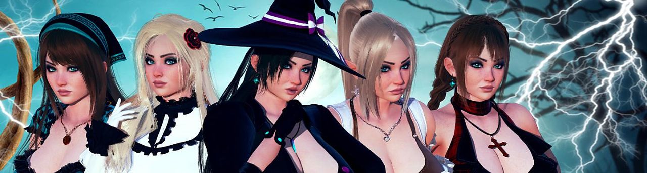 Wonderland Witches Banner