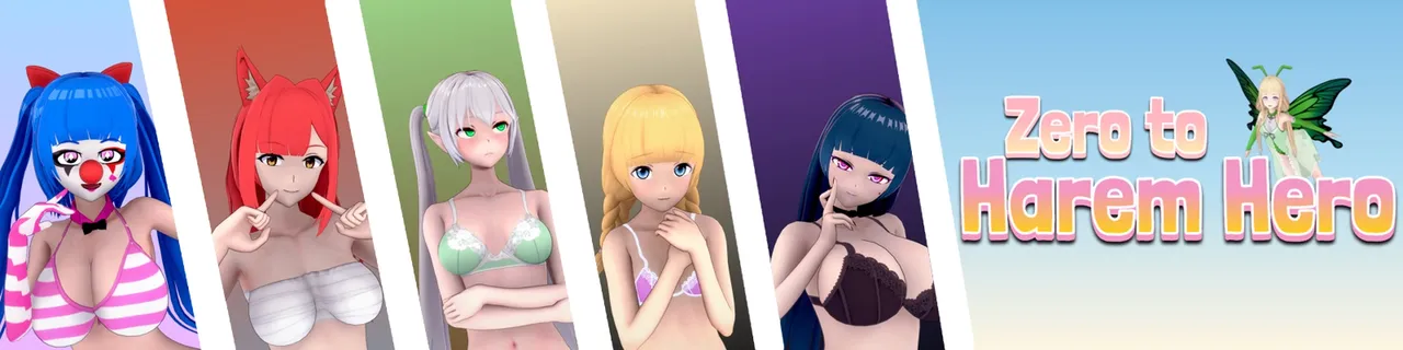 Zero to Harem Hero: A Hentai Isekai Adventure Banner